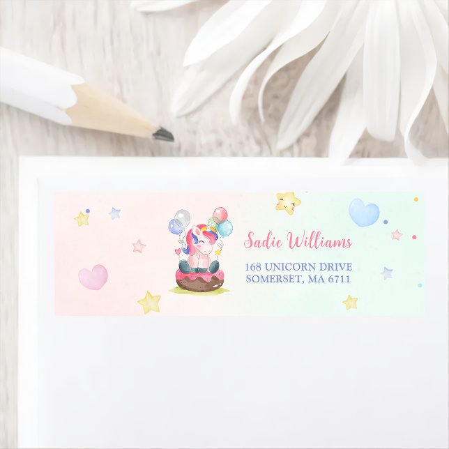 Magnífica etiqueta de fiesta de cumpleaños arcoiri (Subido por el creador)