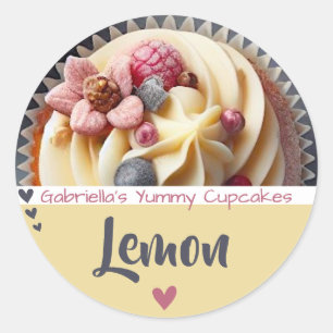 Magnífica etiqueta de horneado de fotos de torta d