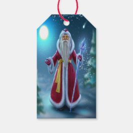 Magnífica etiqueta de Navidades de Santa