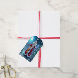 Magnífica etiqueta de Navidades de Santa
