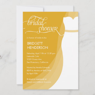 Magnífica invitación para ducha de novia