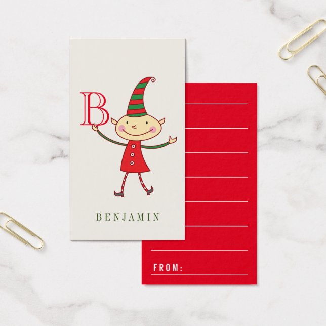 Magnífica Navidades Cute Elf Holiday DIY etiqueta  (Oficina)