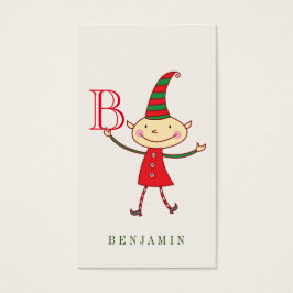 Magnífica Navidades Cute Elf Holiday DIY etiqueta 