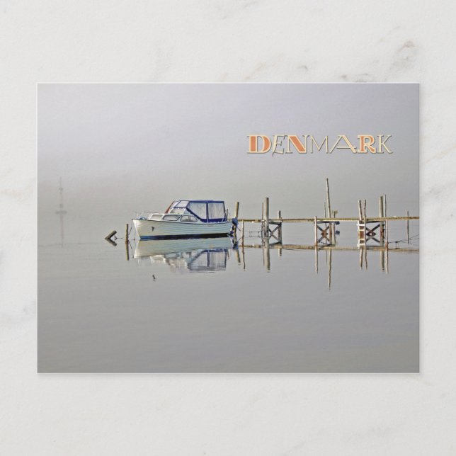 ¡Magnífica postal de barco de Dinamarca al estilo  (Anverso)