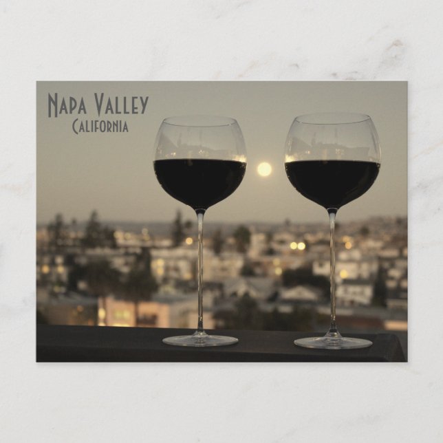 ¡Magnífica postal del Valle de Napa! (Anverso)