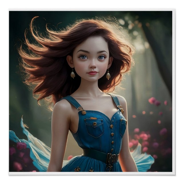 Magnífica Poster Perfecta Princesa Hermosa (Anverso)