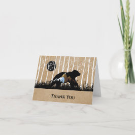 Magnífica tarjeta de agradecimiento para Birch Tre