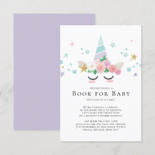 Magnífica tarjeta de Baby Shower unicornio para be