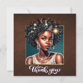 Magnífica tarjeta de gratitud Chica