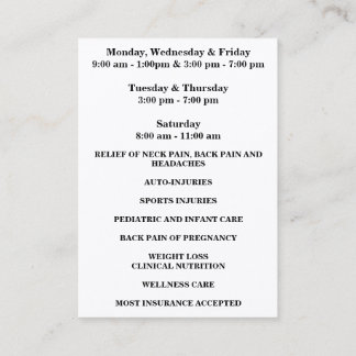 Magnífica tarjeta de presentación de 3,5" x 2,5"