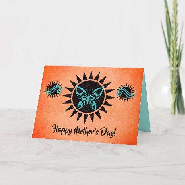 Magnífica tarjeta del día de la madre de la maripo (Anverso)