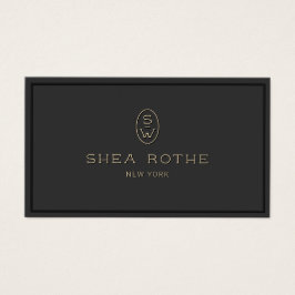 Magnífica tipografía 3D monograma profesional negr