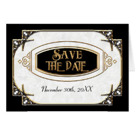 Magnífica tipografía de estilo Gatsby en oro de en