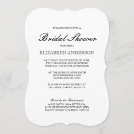 Magnífica tipografía simple invitación a ducha de