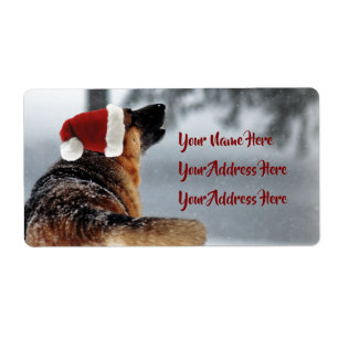 Magníficas etiquetas navieras de pastores alemanes