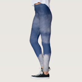 Magníficas leggings de cielo azul