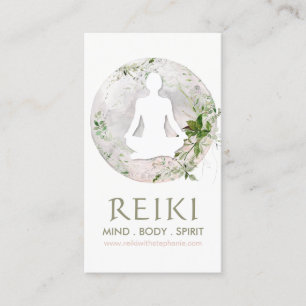 Magníficas tarjetas de visita Reiki Moon and Gree