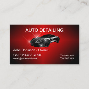 Magníficas tarjetas Guay Auto Detailing Modernas
