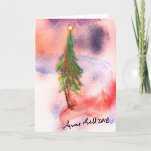 Magnífico Árbol de Navidad Amo de la tarjeta de la