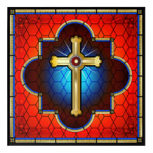 Magnífico arte acrílico cruzado