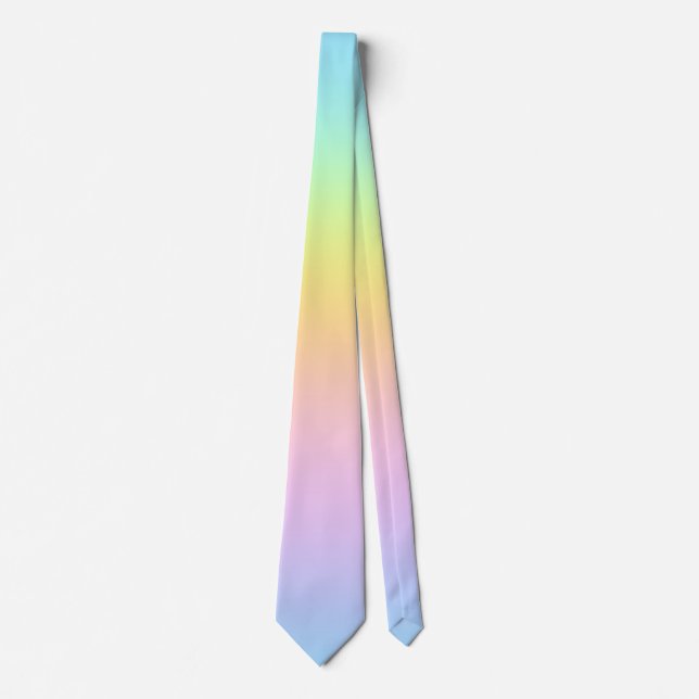Magnífico Boda de arcoiris Pastel con corbata de c (Anverso)