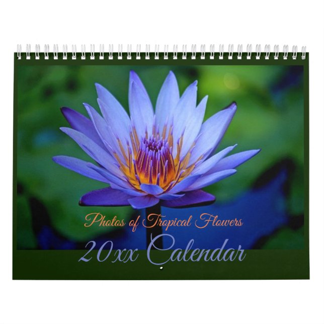 Magnífico calendario de flores tropicales (Tapa)