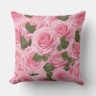 Magnífico Cojín decorativo de Rosas Tiffany