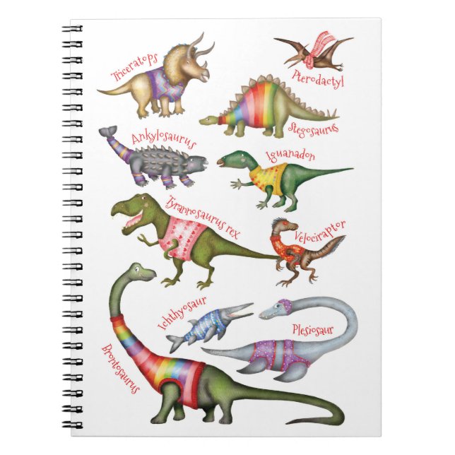 Magnífico cuaderno de dinosaurios (Frente)