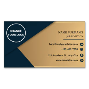 Magnífico de tarjeta de presentación del logotipo 