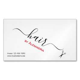 Magnífico de tarjeta estilista del cabello