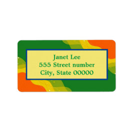 Magnífico de un tipo de etiquetas de dirección