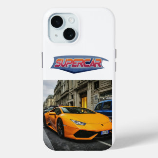 Magnífico diseño Funda para iPhone 15 de Supercar.