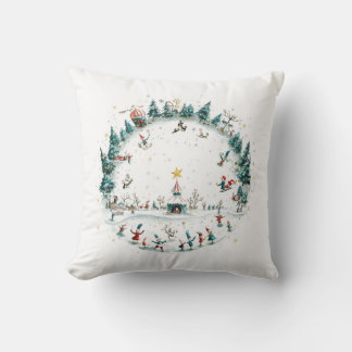 Magnífico invierno Maravilla almohada decorativa