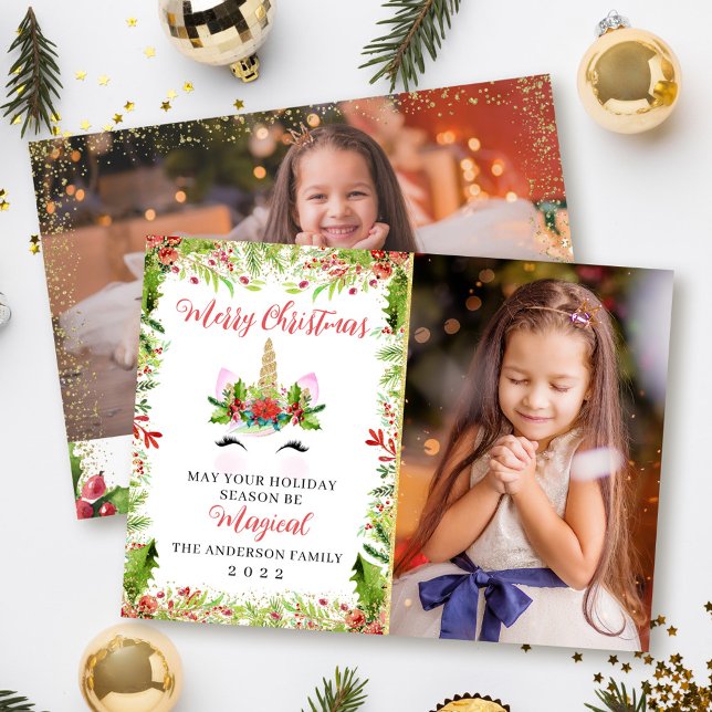 Magnífico Navidad unicornio Holly Berries 2 Foto (Subido por el creador)