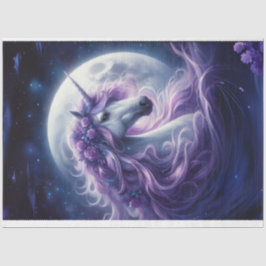 Magnífico papel de tejido unicornio