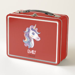 Magnífico pastel de unicornio con nombre de niño