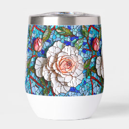 Magnífico patrón de flores de mosaico