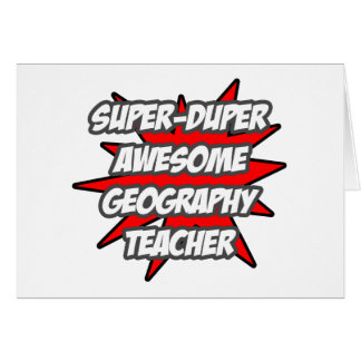 Magnífico profesor de geografía súper Duper