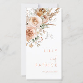 Magnífico programa de Boho Floral Wedding