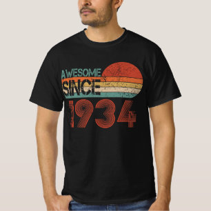 Magnífico regalo de cumpleaños de camiseta de 1934