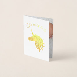 Magnífico Relieve metalizado dorado de tarjetas de