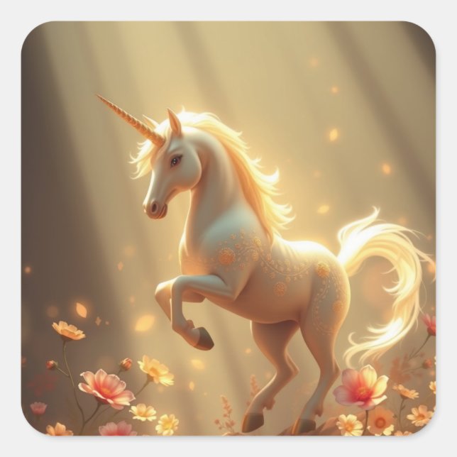 Magníficos Pegatinas de unicornio (Anverso)