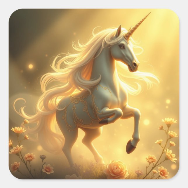 Magníficos Pegatinas de unicornio (Anverso)