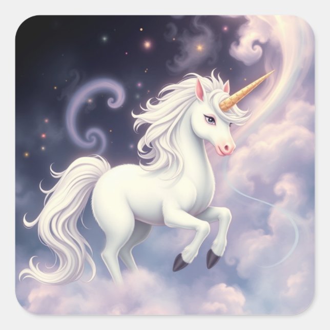 Magníficos Pegatinas de unicornio (Anverso)