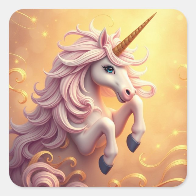 Magníficos Pegatinas de unicornio (Anverso)