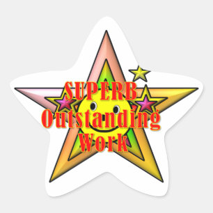 Magníficos Pegatinas sobresalientes de Work Star
