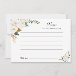 Magnolia acuarela y consejo floral rosa