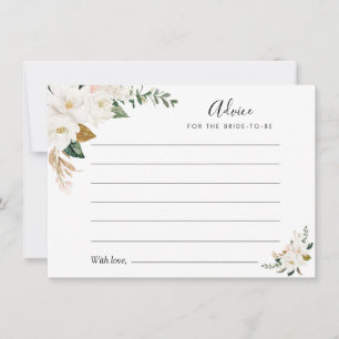 Magnolia acuarela y consejo floral rosa