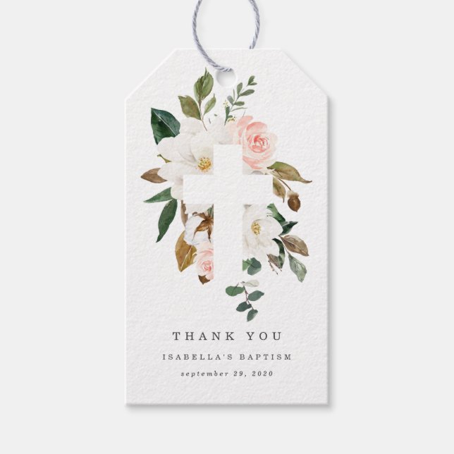 Magnolia Baptism Gracias Etiqueta (Anverso)