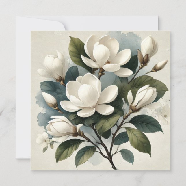 Magnolia blanca Vintage (Anverso)